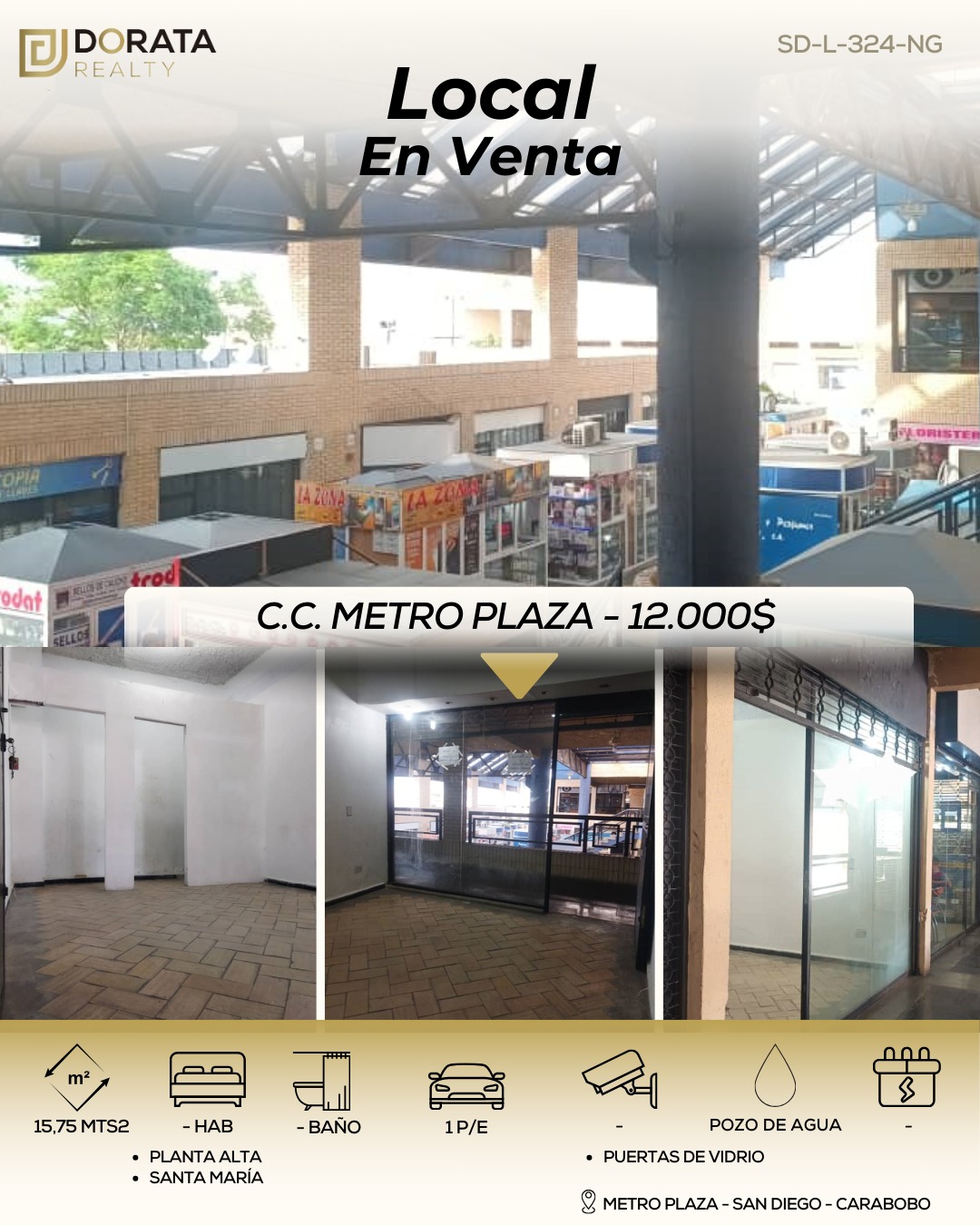 Venta de Local Comercial Metroplaza nivel planta alta